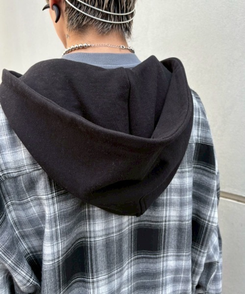 XU】layered check shirts（シャツ/ブラウス）｜XU（エックス