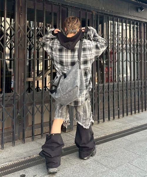 XU】layered check shirts（シャツ/ブラウス）｜XU（エックス