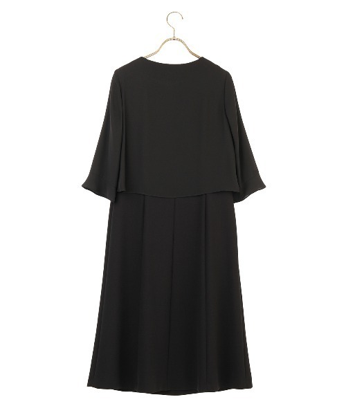 AOYAMA（アオヤマ）の「【ブラックフォーマルアンサンブル】自宅で洗える！ノーカラージャケット＋シフォンフリルブラウスワンピース〈大きいサイズあり〉｜喪服・礼服・冠婚葬祭・オケージョン｜（スーツセット・レディース・ブラック・5号/7号/9号/11号/13号/15号/17号/19号/21号/23号/25号/27号/29号）」の10枚目の写真