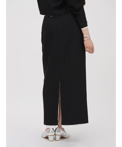 :ETHROF(イーサオブ)の「CUT-OFF DESIGN LONG SKIRT(スカート・レディース・ブラック・MEDIUM)」の11枚目の写真