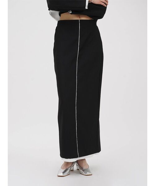 :ETHROF(イーサオブ)の「CUT-OFF DESIGN LONG SKIRT(スカート・レディース・ブラック・MEDIUM)」の13枚目の写真