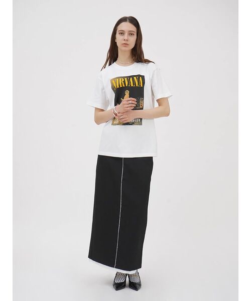 :ETHROF(イーサオブ)の「CUT-OFF DESIGN LONG SKIRT(スカート・レディース・ブラック・MEDIUM)」の15枚目の写真