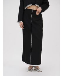 CUT-OFF DESIGN LONG SKIRT