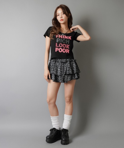 半額以下で買えるクーポン特集 平成ギャルTシャツ/4段ロゴ（Tシャツ/カットソー）｜SPINNS トップス