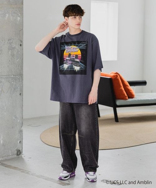 PAGEBOY（ページボーイ）の「【PBLIM×BACK TO THE FUTURE】タイムマシーンTシャツ（Tシャツ/カットソー・レディース・ネイビー/チャコールグレー・FREE）」の10枚目の写真