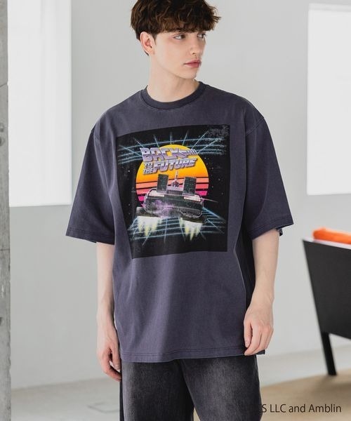 PAGEBOY（ページボーイ）の「【PBLIM×BACK TO THE FUTURE】タイムマシーンTシャツ（Tシャツ/カットソー・レディース・ネイビー/チャコールグレー・FREE）」の12枚目の写真