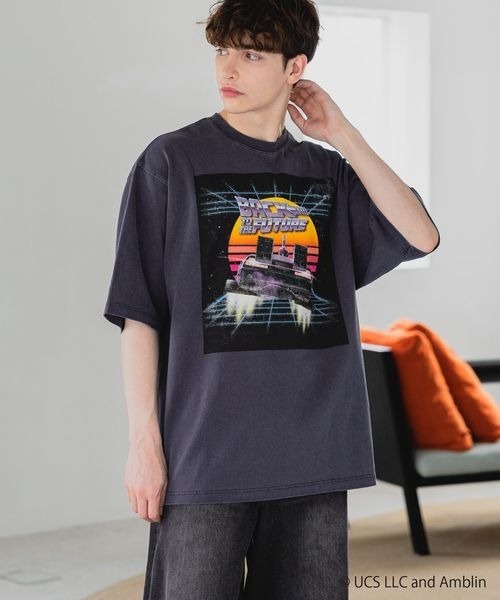 PAGEBOY（ページボーイ）の「【PBLIM×BACK TO THE FUTURE】タイムマシーンTシャツ（Tシャツ/カットソー・レディース・ネイビー/チャコールグレー・FREE）」の13枚目の写真