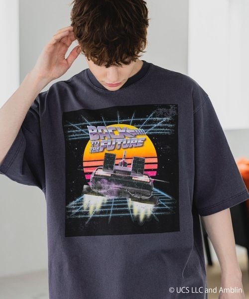 PAGEBOY（ページボーイ）の「【PBLIM×BACK TO THE FUTURE】タイムマシーンTシャツ（Tシャツ/カットソー・レディース・ネイビー/チャコールグレー・FREE）」の15枚目の写真