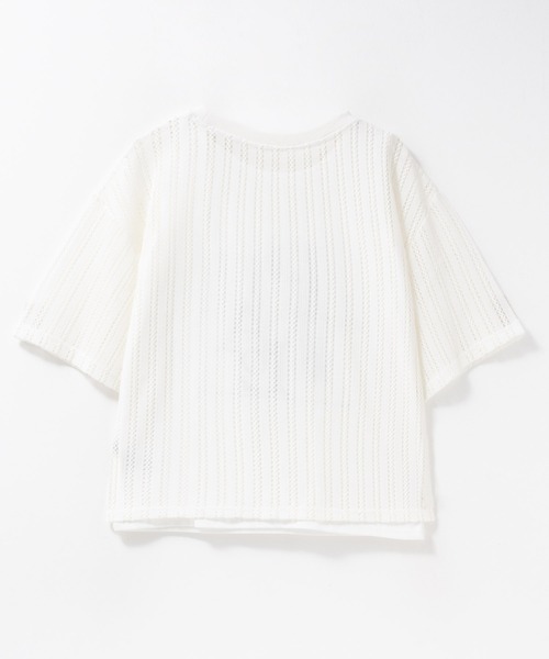 NAVY(ネイビー)の「NAVY メッシュレースTシャツ アンサンブル レイヤード(アンサンブル・レディース・オフホワイト/グレー/ブラック・M/L)」の22枚目の写真