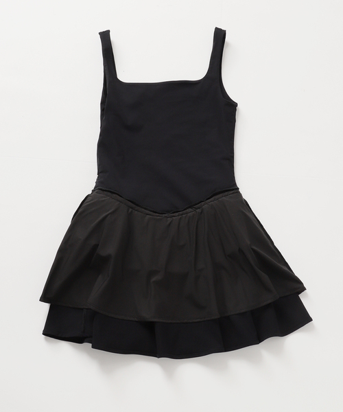 U by SPICK&SPAN（ユーバイスピックアンドスパン）の「ハイゲージカットミニワンピース（ワンピース・レディース・ブラック/White・FREE）」の21枚目の写真