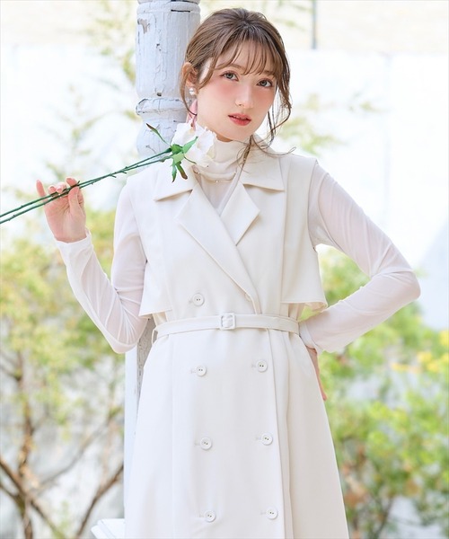 セール】ケープエレガンスジレワンピース（ワンピース）｜SWINGLE