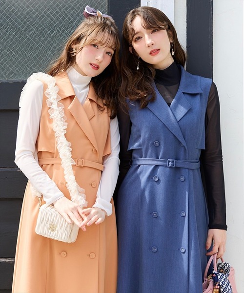 新品タグ付き♡SWINGLE 人気NO.1 エレガンスジレワンピース セール】ケープエレガンスジレワンピース（ワンピース