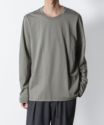 コットンダブルフェイス スリムフィット L/S TEE  / COTTON DOUBLE FACE SLIM FIT L/S TEE
