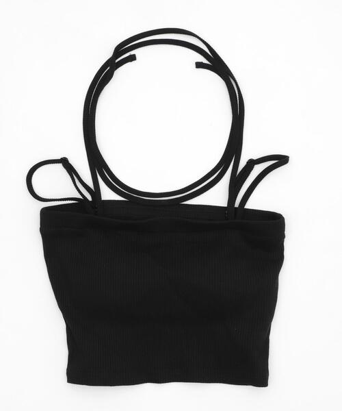 WEGO(ウィゴー)の「WEGO/なちゅ盛れカップインマルチWAYキャミ(タンクトップ・レディース・オフホワイト/ブラック・SMALL/MEDIUM)」の5枚目の写真