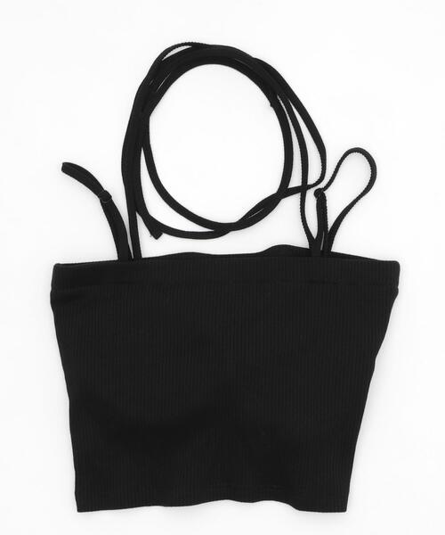 WEGO(ウィゴー)の「WEGO/なちゅ盛れカップインマルチWAYキャミ(タンクトップ・レディース・オフホワイト/ブラック・SMALL/MEDIUM)」の4枚目の写真