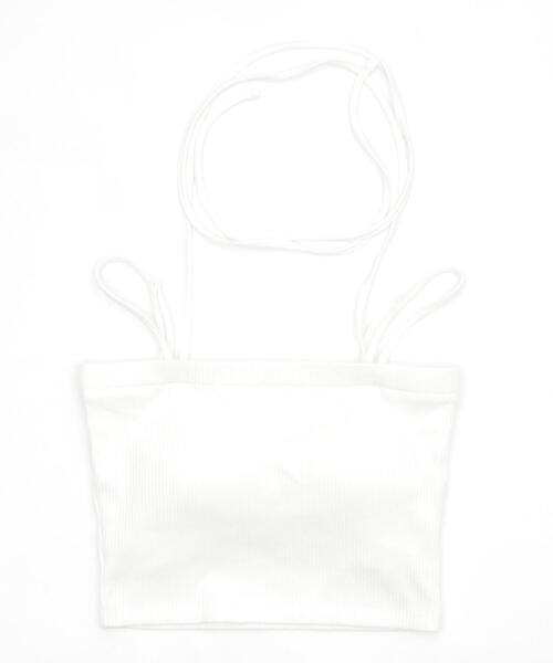 WEGO(ウィゴー)の「WEGO/なちゅ盛れカップインマルチWAYキャミ(タンクトップ・レディース・オフホワイト/ブラック・SMALL/MEDIUM)」の6枚目の写真