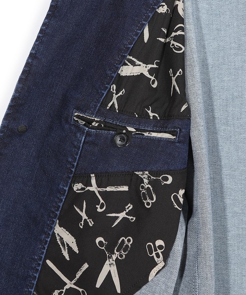 MEN'S BIGI（メンズビギ）の「【DENHAM/デンハム】別注 デニムテーラードジャケット（デニムジャケット・メンズ・インディゴブルー・01/02/03）」の7枚目の写真