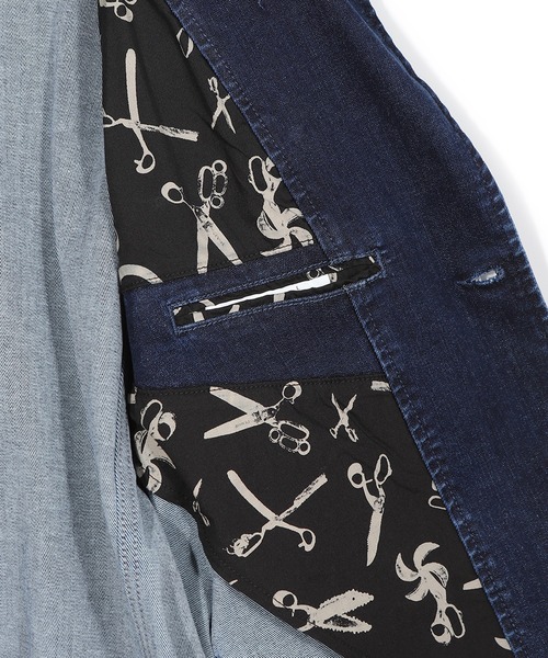 MEN'S BIGI（メンズビギ）の「【DENHAM/デンハム】別注 デニムテーラードジャケット（デニムジャケット・メンズ・インディゴブルー・01/02/03）」の6枚目の写真