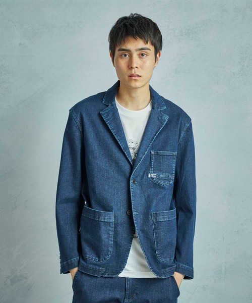 MEN'S BIGI（メンズビギ）の「【DENHAM/デンハム】別注 デニムテーラードジャケット（デニムジャケット・メンズ・インディゴブルー・01/02/03）」の13枚目の写真