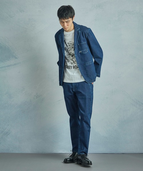 MEN'S BIGI（メンズビギ）の「【DENHAM/デンハム】別注 デニムテーラードジャケット（デニムジャケット・メンズ・インディゴブルー・01/02/03）」の18枚目の写真
