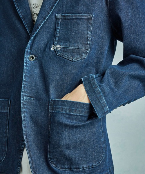 MEN'S BIGI（メンズビギ）の「【DENHAM/デンハム】別注 デニムテーラードジャケット（デニムジャケット・メンズ・インディゴブルー・01/02/03）」の20枚目の写真