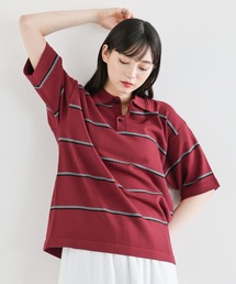 RAGEBLUE | ボーダーニットポロシャツ(ポロシャツ)