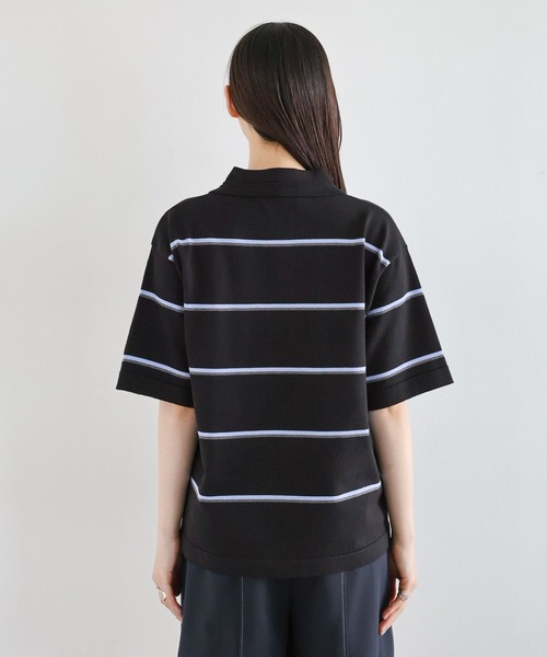 RAGEBLUE（レイジブルー）の「ボーダーニットポロシャツ（ポロシャツ・レディース・ブラック/レッド・FREE）」の6枚目の写真
