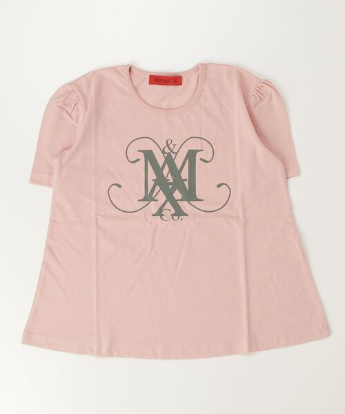 MAX&Co.(マックス アンド コー)の「Max&Co.(マックスアンドコー)Kids & Junior ブランドロゴ半袖Tシャツカットソー(Tシャツ/カットソー・キッズ・ピンク系その他/ネイビー・12Y/14Y/16Y)」の1枚目の写真
