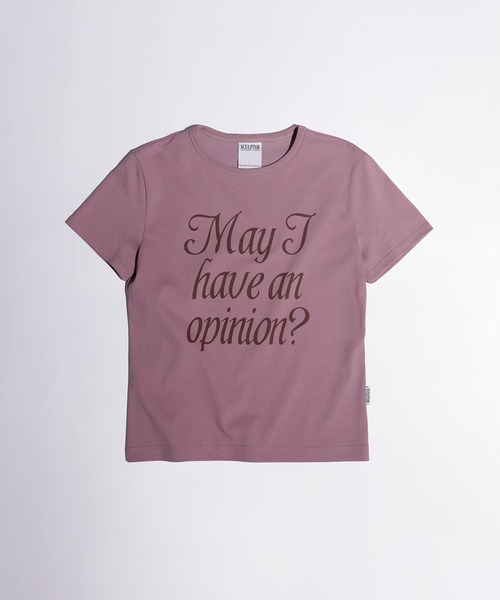 SCULPTOR(スカルプター)の「Opinion Tee(Tシャツ/カットソー・レディース・グリーン/ホワイト/パープル・SMALL/X-SMALL/MEDIUM)」の8枚目の写真