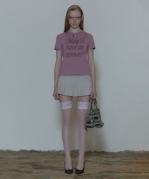 SCULPTOR(スカルプター)の「Opinion Tee(Tシャツ/カットソー・レディース・グリーン/ホワイト/パープル・SMALL/X-SMALL/MEDIUM)」の5枚目の写真
