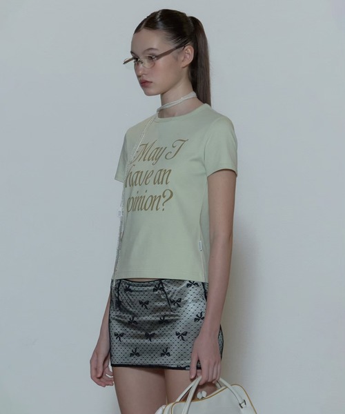SCULPTOR(スカルプター)の「Opinion Tee(Tシャツ/カットソー・レディース・グリーン/ホワイト/パープル・SMALL/X-SMALL/MEDIUM)」の15枚目の写真