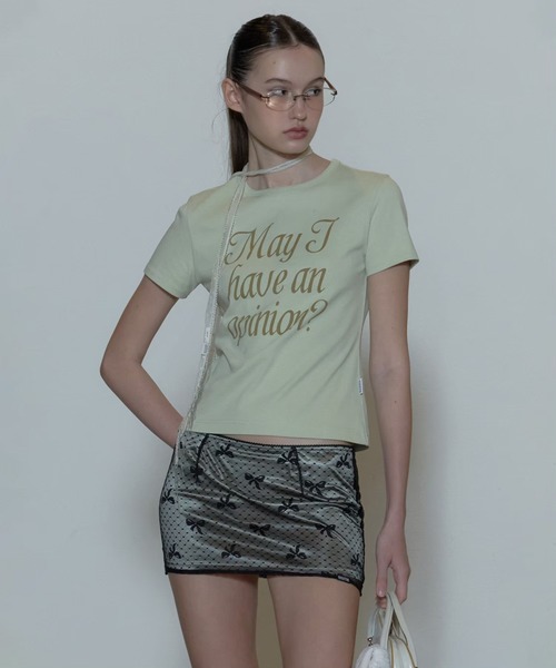 SCULPTOR(スカルプター)の「Opinion Tee(Tシャツ/カットソー・レディース・グリーン/ホワイト/パープル・SMALL/X-SMALL/MEDIUM)」の16枚目の写真