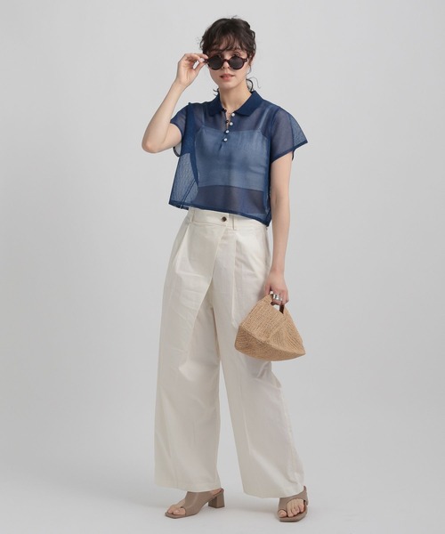 ZOZO BRIEFING ホワイトポロシャツ WOMEN NEW ERA TALL VISOR ベージュ 071779857