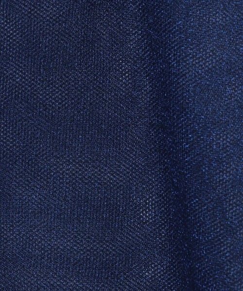 GEORGE'S(ジョージズ)の「シアーラメポロニット(ポロシャツ・レディース・ホワイト/ネイビー/イエロー・MEDIUM)」の9枚目の写真