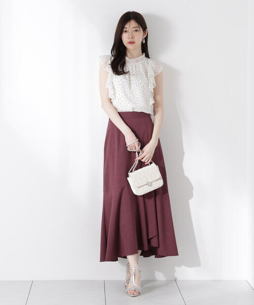 PROPORTION BODY DRESSING（プロポーションボディドレッシング）の「アシメフリルマーメイドスカート / 1215220611（スカート・レディース・グレー/ベージュ/ボルドー・SMALL/MEDIUM）」の17枚目の写真