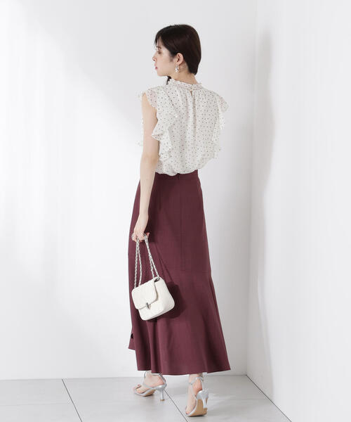 PROPORTION BODY DRESSING（プロポーションボディドレッシング）の「アシメフリルマーメイドスカート / 1215220611（スカート・レディース・グレー/ベージュ/ボルドー・SMALL/MEDIUM）」の18枚目の写真