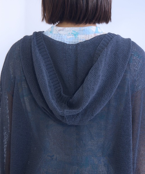 カーディガン 「KATHARINE ROSS」和紙フードトッパー レディース セール】【KATHARINE ROSS】和紙フードトッパー（カーディガン