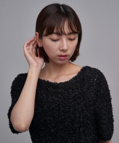 MAISON BREEZE(メゾンブリーズ)の「【MAISON BREEZE】イヤリング スラッシュストーン クリップタイプ イーズイヤリング ニッケルフリー OSWY(イヤリング・レディース・シルバー/ゴールド/ピンク・FREE)」の12枚目の写真
