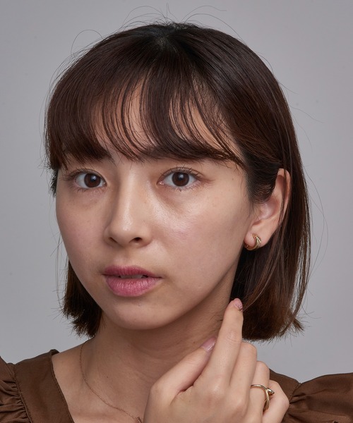 MAISON BREEZE(メゾンブリーズ)の「【MAISON BREEZE】イヤリング スラッシュストーン クリップタイプ イーズイヤリング ニッケルフリー OSWY(イヤリング・レディース・シルバー/ゴールド/ピンク・FREE)」の7枚目の写真