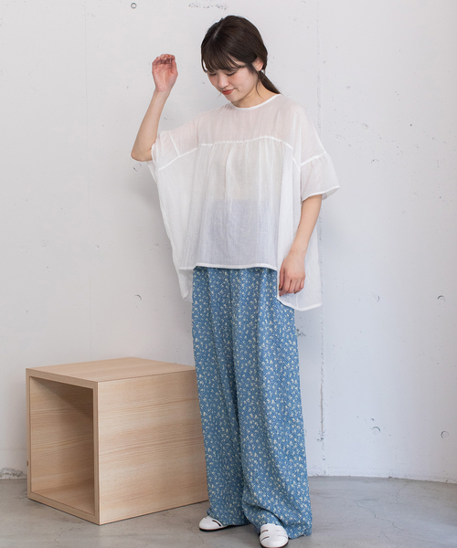 POU DOU DOU(プードゥドゥ)の「ストレートタックイージーパンツ(その他パンツ・レディース・ブラック/スミクロ/ブルー・M)」の21枚目の写真