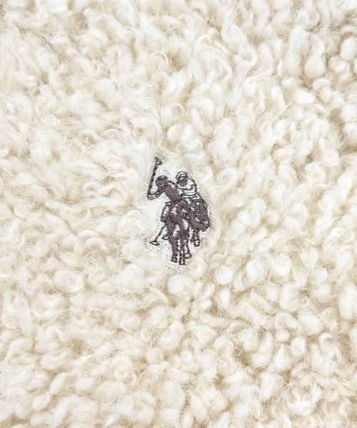 U.S. POLO ASSN.(ユーエスポロアッスン)の「RANAN/solleim別注【U.S.POLO ASSN.】刺繍ボアブルゾン(ブルゾン・レディース・アイボリー/ブラック・M/L/LL)」の11枚目の写真