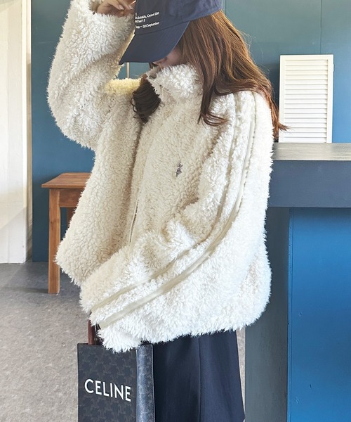 U.S. POLO ASSN.(ユーエスポロアッスン)の「RANAN/solleim別注【U.S.POLO ASSN.】刺繍ボアブルゾン(ブルゾン・レディース・アイボリー/ブラック・M/L/LL)」の17枚目の写真