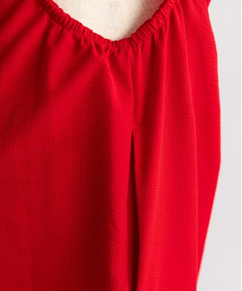 EN NEUME(エンノイム)の「Water-Repellent Light Seersucker Cami Dress(ワンピース・レディース・ブラウン/ブラック/レッド・FREE)」の22枚目の写真