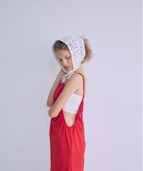 EN NEUME(エンノイム)の「Water-Repellent Light Seersucker Cami Dress(ワンピース・レディース・ブラウン/ブラック/レッド・FREE)」の5枚目の写真