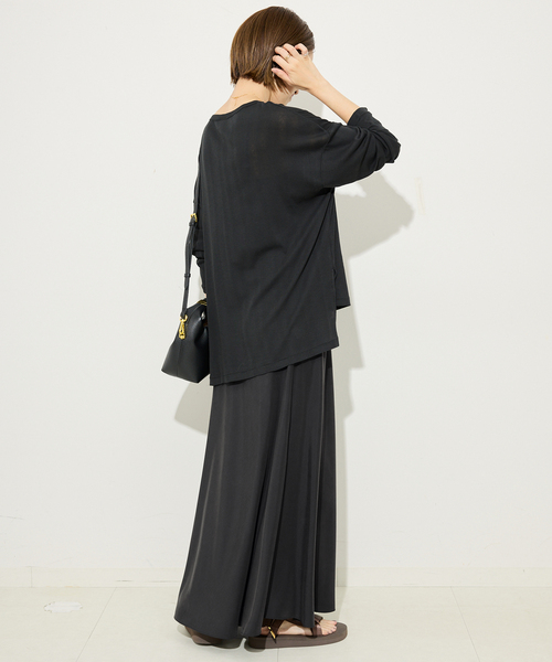 SLOBE IENA（スローブイエナ）の「《3サイズ展開/WEB限定/追加4》フィブリルマーメイドフレアスカート（スカート・レディース・ブラック/ブラウン・36/40/38）」の17枚目の写真