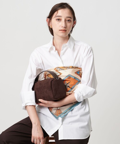 UNITED ARROWS(ユナイテッドアローズ)の「コンビ キューブ ショルダーバッグ(ショルダーバッグ・レディース・ブラウン/ダークブラウン・FREE)」の4枚目の写真