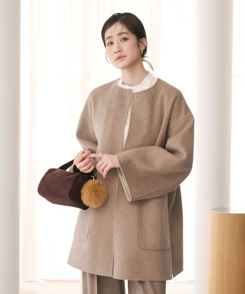 UNITED ARROWS(ユナイテッドアローズ)の「コンビ キューブ ショルダーバッグ(ショルダーバッグ・レディース・ブラウン/ダークブラウン・FREE)」の6枚目の写真