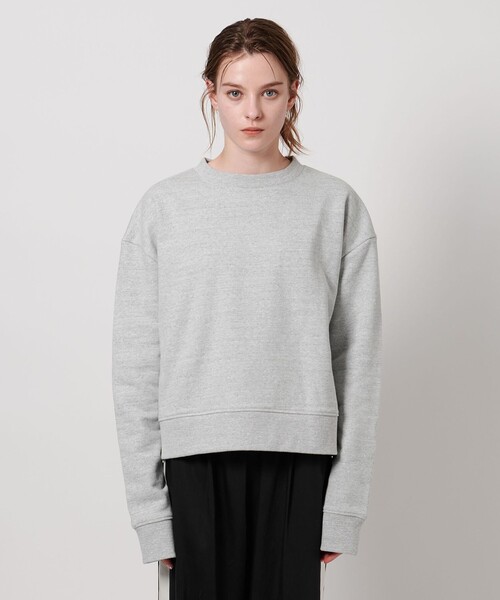 ASTRAET(アストラット)の「<ASTRAET>コットン ウラケ クルーネックスウェット UNISEX(スウェット・レディース・ダークブラウン/ライトグレー・FREE)」の9枚目の写真