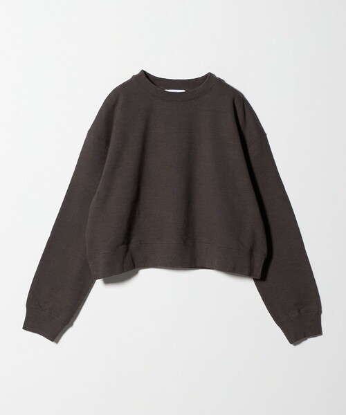 ASTRAET(アストラット)の「<ASTRAET>コットン ウラケ クルーネックスウェット UNISEX(スウェット・レディース・ダークブラウン/ライトグレー・FREE)」の19枚目の写真