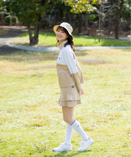 25Malbon レディースゴルフTシャツ＆スカートセット夏 PGM 春夏用 ゴルフウェア レディース スポーツウェア 長袖 Tシャツ 高